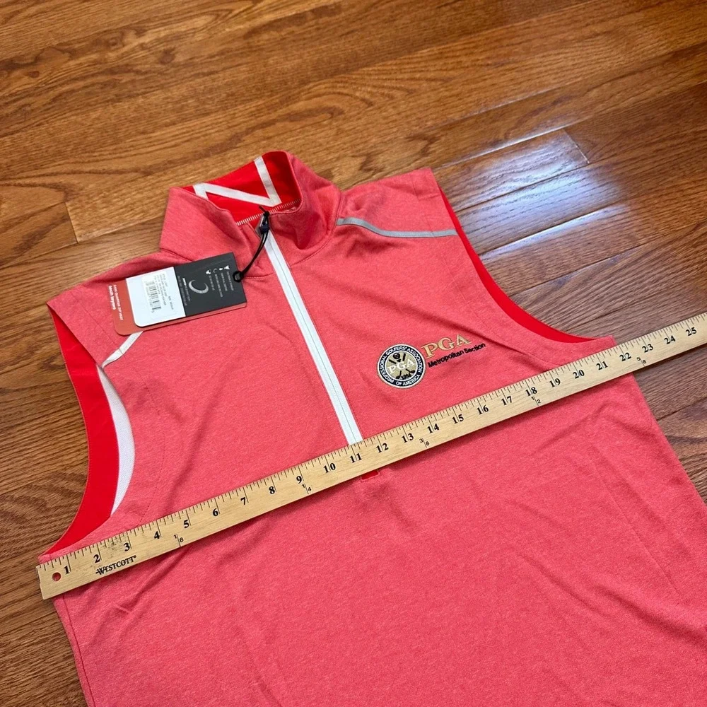 New Zero Restriction Z425 1/4 Zip Vest Mens‎ Medium L1017 PGA Golf Performance